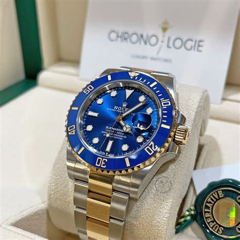 price rolex submariner stainless and gold|Rolex Submariner 126613lb for sale.